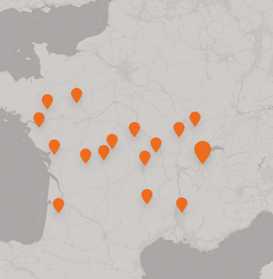 Carte des circuits en France
